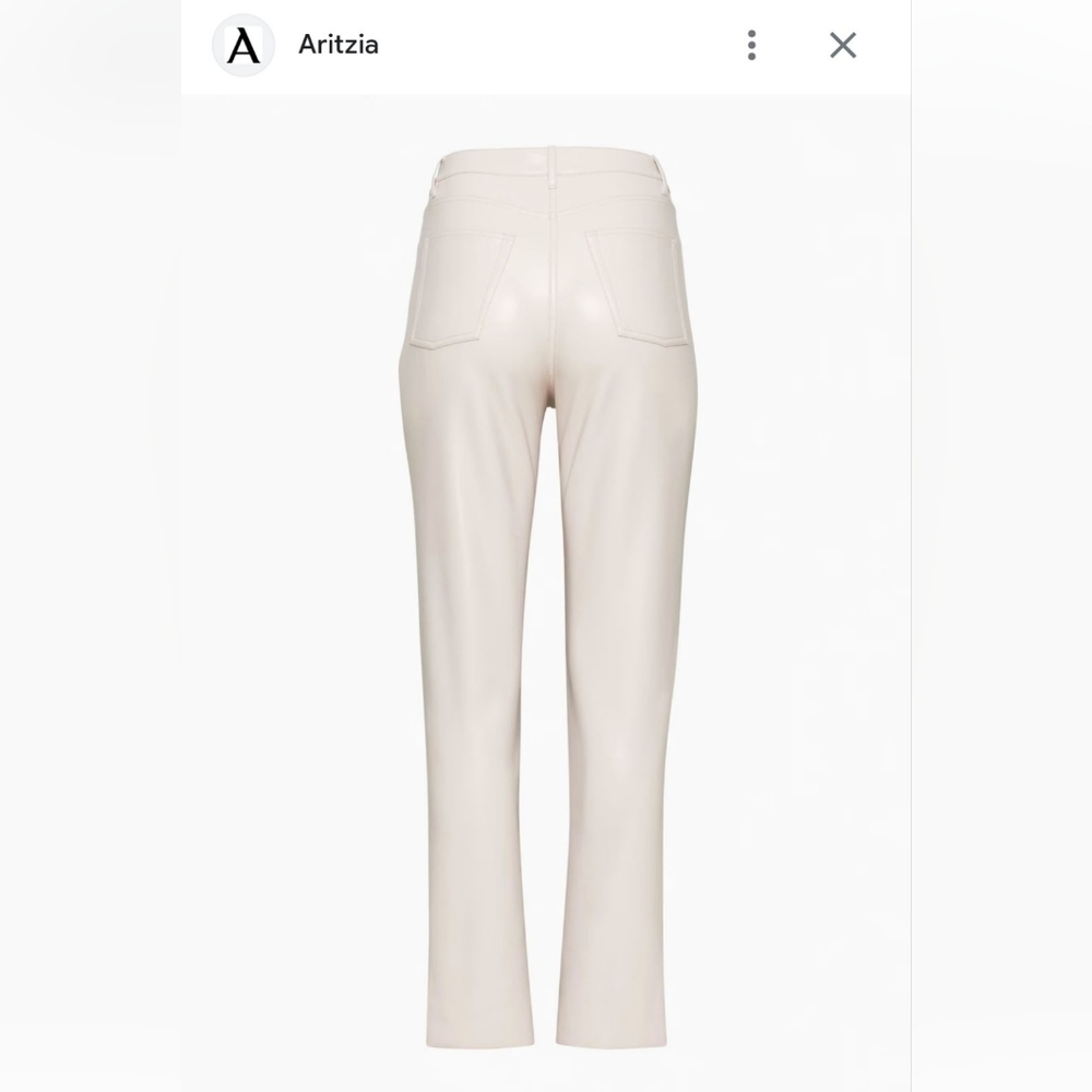 Wilfred Milena Pant PU faux leather cream